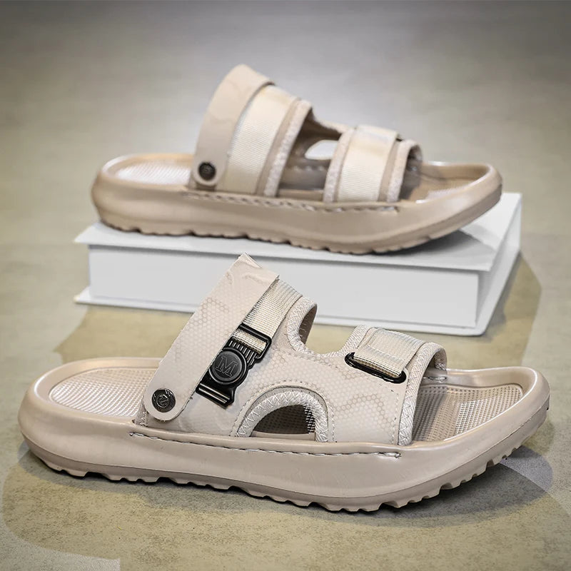 Men's light casual sandals summer soft-sole non-slip beach shoes fashion outdoor dual-use slippers youth comfort sports sandals